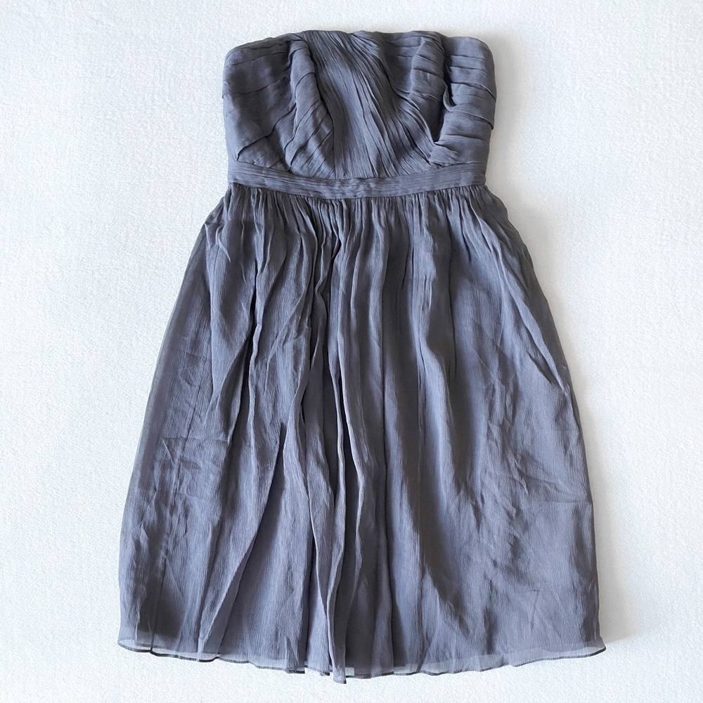 J. Crew Silk Strapless dress